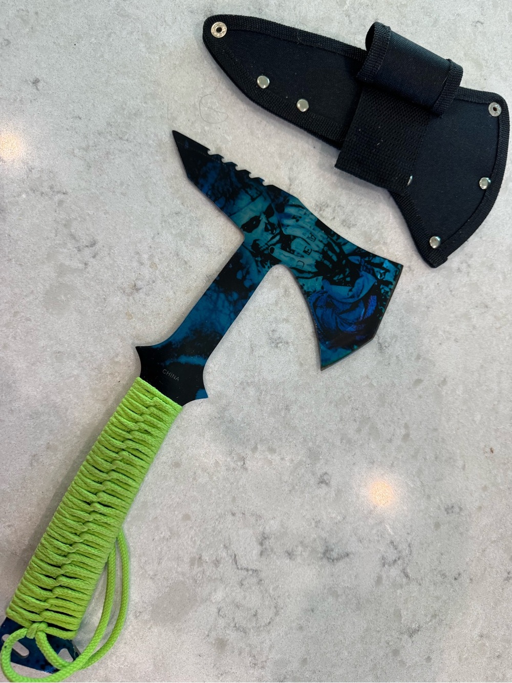 Tactical Throwing Axe - Blue Apocalypse